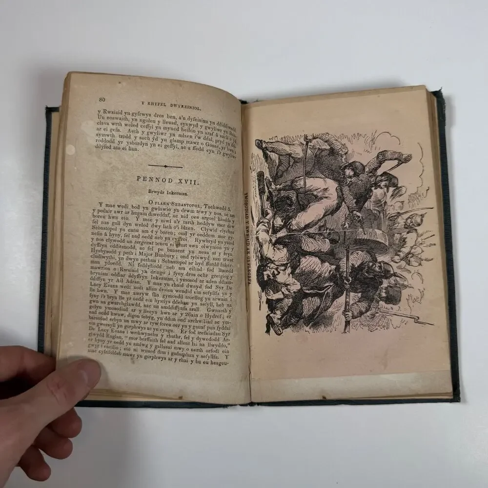 History of the War in the East By J Roberts 1856 Antique book Welsh Language